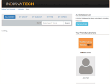 Tablet Screenshot of libguides.indianatech.edu